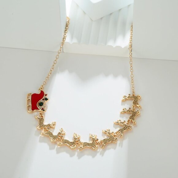 Women With Candy Christmas Tree Pendant Necklace Light Bulb Xmas Jewelry XL21465 - Picture 5 of 6